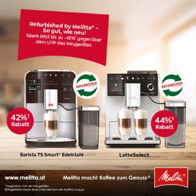 Promotion Bild von Spare 20% im Melitta® Online Shop