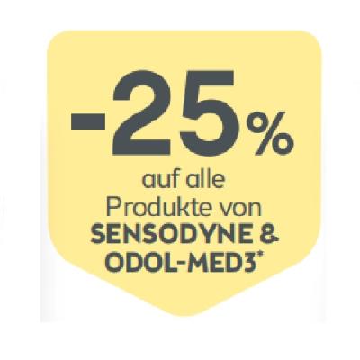 Promotion Bild von -25% auf alle Produkte von SENSODYNE & ODOL-MED3 BIPA