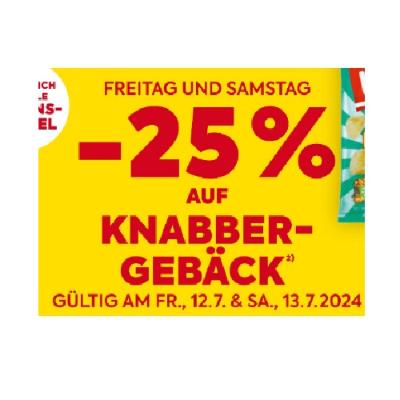 Promotion Bild von -25% AUF KNABBER-GEBÄCK BILLA