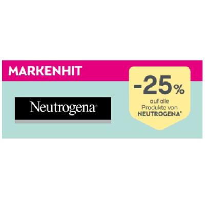 Markenhit: -25% auf alle Produkte von NEUTROGENA BIPA