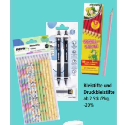 Bleistifte und Druckbleistifte ab 2 Stk./Pkg. -20% PAGRO & LIBRO