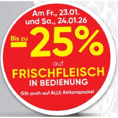 Bis zu -25% auf FRISCHFLEISCH IN BEDIENUNG SPAR Gourmet