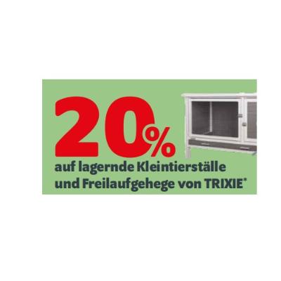 Bild von 20% auf lagernde Kleintierställe und Freilaufgehege von TRIXIE DAS FUTTERHAUS