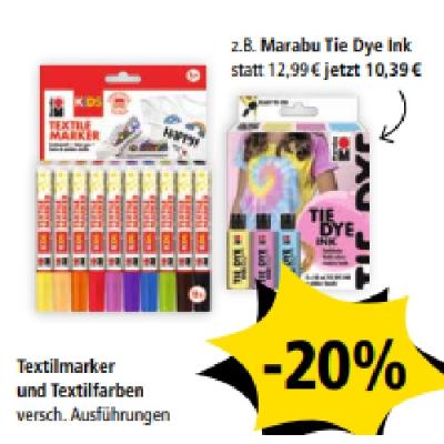 Textilmarker und Textilfarben -20% PAGRO & LIBRO