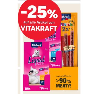 -25% auf alle Artikel von VITAKRAFT MPREIS