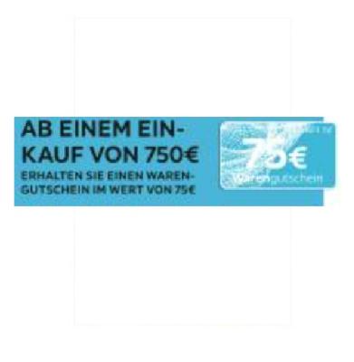 Promotion Bild von AB EINEM EINKAUF VON 750€ ERHALTEN SIE EINEN WARENGUTSCHEIN IM WERT VON 75€ Möbelix