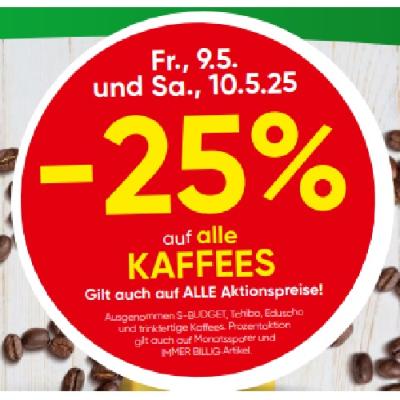 Bild von -25% auf alle KAFFEES EUROSPAR
