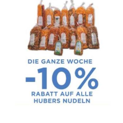 Promotion Bild von DIE GANZE WOCHE -10% RABATT AUF ALLE HUBERS NUDELN Unimarkt
