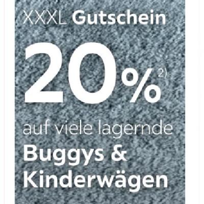 Promotion Bild von 20% auf viele lagernde Buggy & Kinderwägen XXXLutz