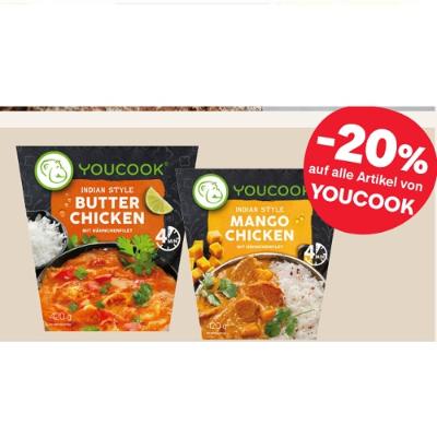 -20% auf alle Artikel von YOUCOOK MPREIS