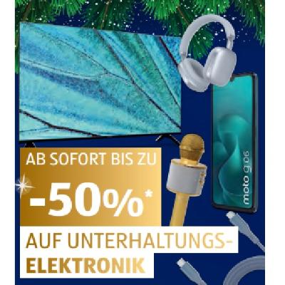 AB SOFORT BIS ZU -50% AUF UNTERHALTUNGSELEKTRONIK HOFER