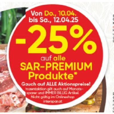 Promotion Bild von -25% auf alle SPAR-PREMIUM Produkte SPAR Gourmet