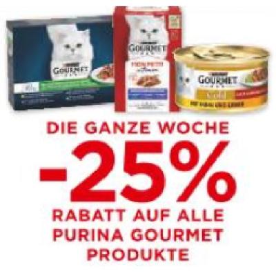 Promotion Bild von DIE GANZE WOCHE -25% RABATT AUF ALLE PURINA GOURMET PRODUKTE Unimarkt