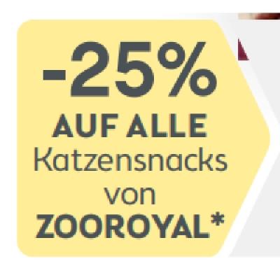 Promotion Bild von -25% AUF ALLE Katzensnacks von ZOOROYAL BIPA