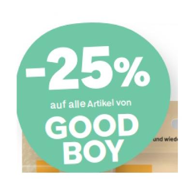 -25% auf alle Artikel von GOOD BOY MPREIS