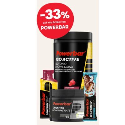 -33% auf alle Artikel von POWERBAR MPREIS