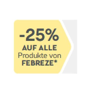 Promotion Bild von -25% AUF ALLE Produkte von FEBREZE BIPA