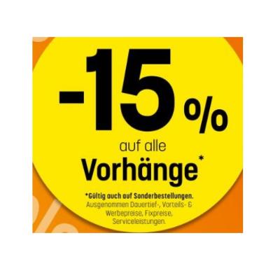 Promotion Bild von -15% auf alle Vorhänge Betten Reiter