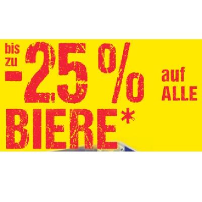 bis zu -25% auf ALLE BIERE Maximarkt