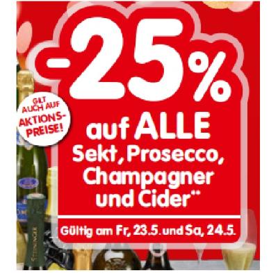 Promotion Bild von -25% auf ALLE Sekt, Prosecco, Champagner und Cider INTERSPAR