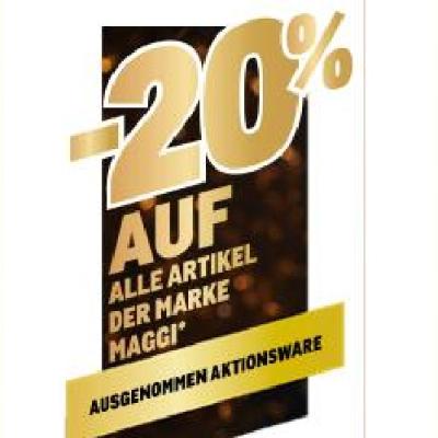 -20% AUF ALLE ARTIKEL DER MARKE MAGGI METRO
