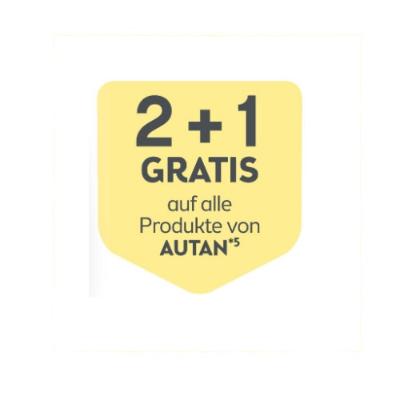 2+1 GRATIS auf alle Produkte von AUTAN BIPA