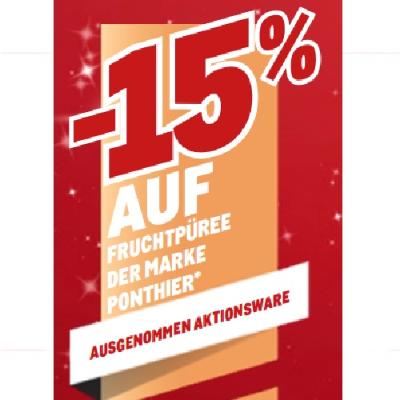 Promotion Bild von -15% AUF FRUCHTPÜREE DER MARK PONTHIER AUSGENOMMEN AKTIONSWARE METRO