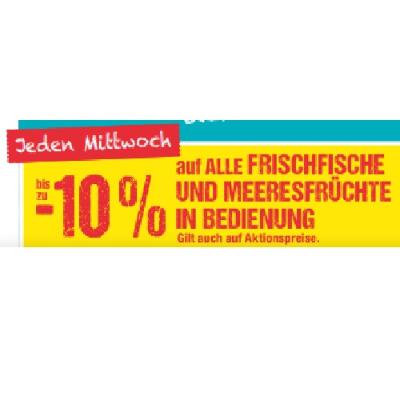 Jeden Mittwoch bis zu -10% auf ALLE FRISCHFISCHE UND MEERESFRÜCHTE IN BEDIENUNG Maximarkt