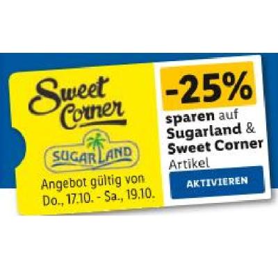 Promotion Bild von -25% sparen auf Sugarland & Sweet Corner Artikel Lidl Vorteilspreis