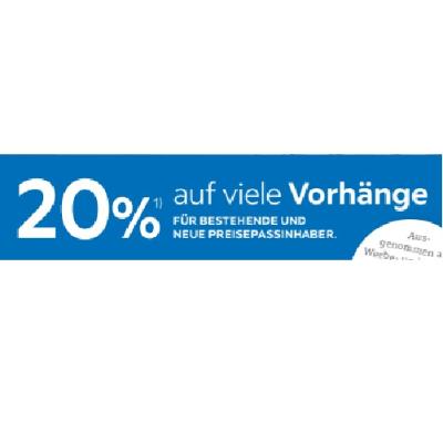 Promotion Bild von 20% auf viele Vorhänge XXXLutz