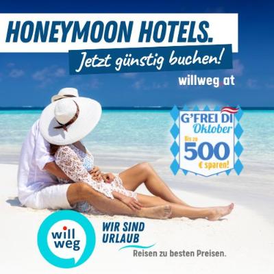 Honeymoon Hotels mit willweg.at