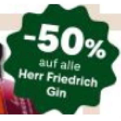 Promotion Bild von -50% auf alle Herr Friedrich Gin MPREIS