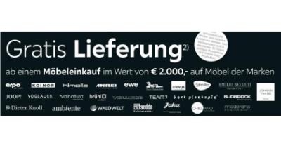 Promotion Bild von Gratis Lieferung ab einem Möbeleinkauf im Wert von € 2.000,- auf Möbel der Marken XXXLutz