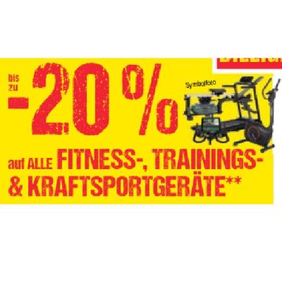 bis zu -20% auf ALLE FITNESS-, TRAININGS- & KRAFTSPORTGERÄTE Maximarkt