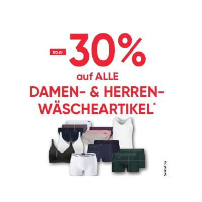 BIS ZU -30% auf ALLE DAMEN- & HERREN-WÄSCHEARTIKEL Maximarkt