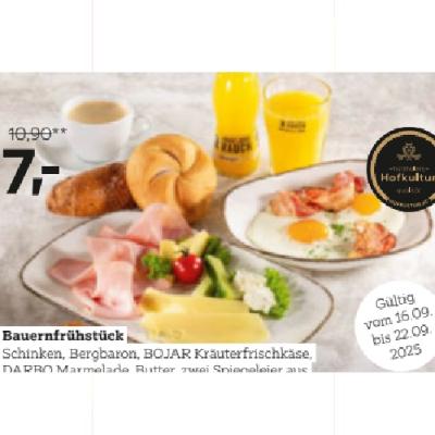Hütthalers Hofkultur Bauernfrühstück  je 7€ XXXLutz