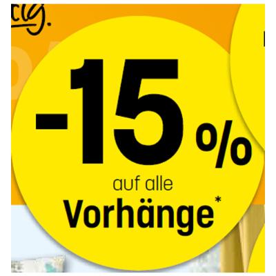 -15% auf alle Vorhänge* Betten Reiter