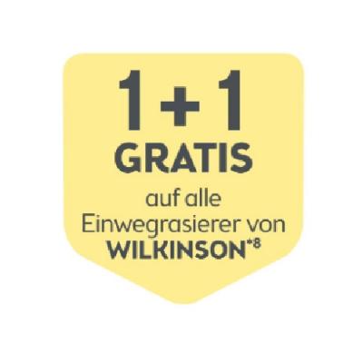 Promotion Bild von 1+1 GRATIS auf alle Einwegrasierer von WILKINSON BIPA