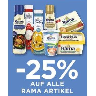 Promotion Bild von -25% AUF ALLE RAMA ARTIKEL Unimarkt