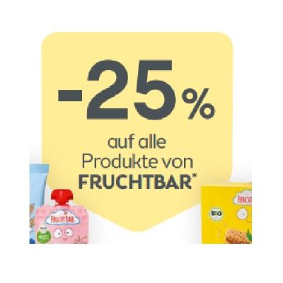 Promotion Bild von -25% auf alle Produkte von FRUCHTBAR BIPA