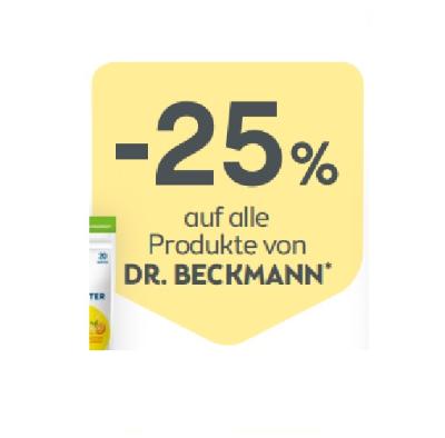 Promotion Bild von -25% auf alle Produkte von DR. BECKMANN BIPA