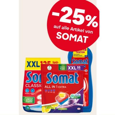 -25% auf alle Artikel von SOMAT MPREIS