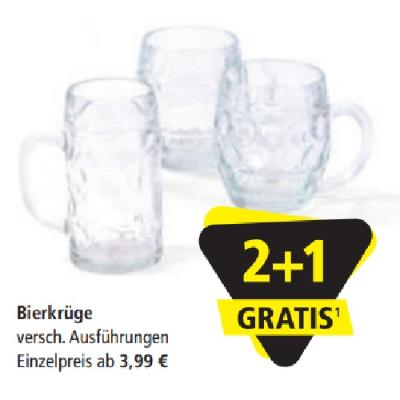 Bierkrüge 2+1 GRATIS PAGRO