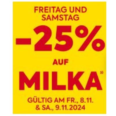 Promotion Bild von -25% AUF MILKA BILLA