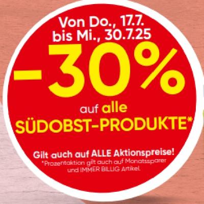 Promotion Bild von -30% auf alle SÜDOBST-PRODUKTE SPAR