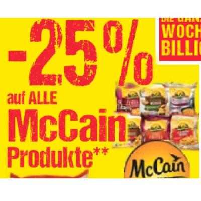 Promotion Bild von -25% auf ALLE McCain Produkte Maximarkt