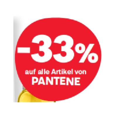 -33% auf alle Artikel von PANTENE MPREIS