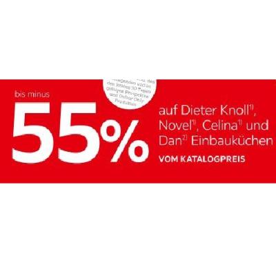 Promotion Bild von bis minus 55% auf Dieter Knoll, Novel, Celina und Dan Einbauküchen VOM KATALOGPREIS XXXLutz