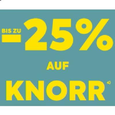 BIS ZU -25% AUF KNORR BILLA PLUS