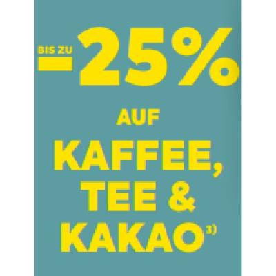 BIS ZU -25% AUF KAFFEE, TEE & KAKAO BILLA PLUS